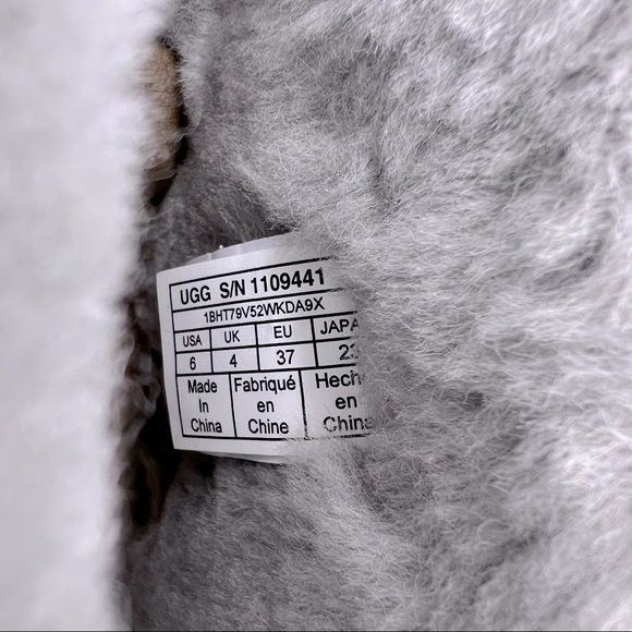 Ugg Classic Mini Sequin Stars Short Boots Grey Size 6 - Picture 12 of 16